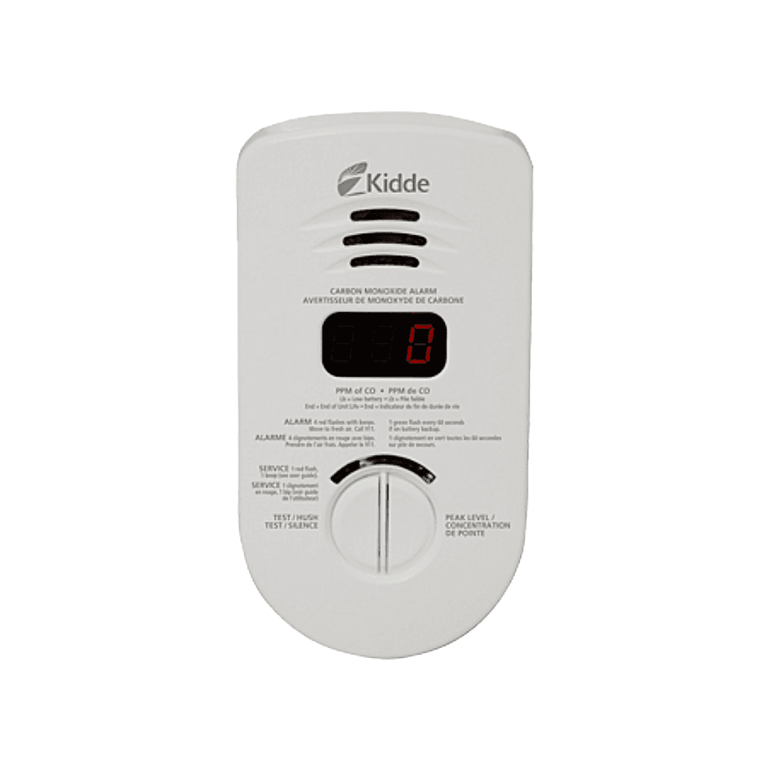 Kidde 900-0280CA | 120V Plug-In Carbon Monoxide Alarm w/ 10-Year Sealed Battery Backup & Digital Display