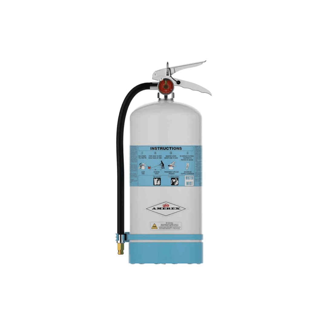 Amerex C270 | 6 Litre (1.75 Gal) | Deionized Water Mist Fire Extinguisher with Non-Metallic Wall Bracket| 2A:C