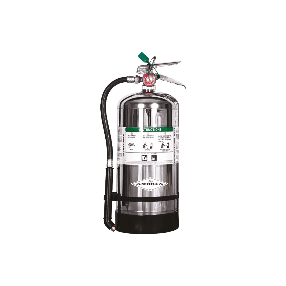 Amerex C260X | 6 Litre Type K | Wet Chemical Fire Extinguisher with Wall Bracket & Signage | 2A K