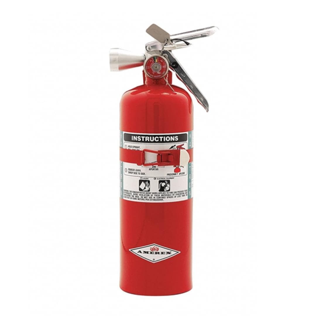 Amerex B386TX | 5 lb Halotron1 | Clean Agent Fire Extinguisher with Vehicle Bracket | 5B:C