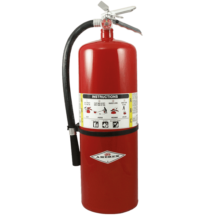 Amerex A411X | 20 lb ABC | Dry Chemical Fire Extinguisher with Wall Bracket | 10A 120B:C