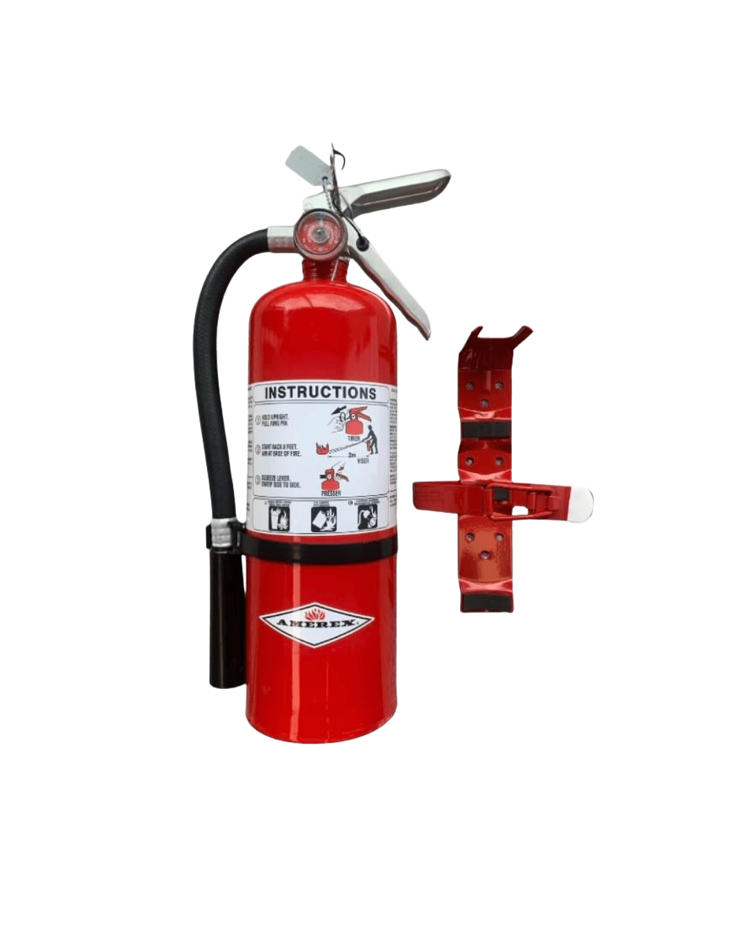 Amerex B500TX | 5 lb ABC | Dry Chemical Fire Extinguisher with Vehicle Bracket | 3A 10B:C