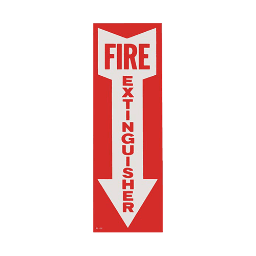Vinyl Fire Extinguisher Sign - Peel & Stick (4" x 12")