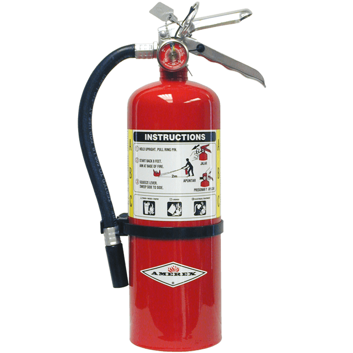 Amerex B500X | 5 lb ABC | Dry Chemical Fire Extinguisher with Wall Bracket | 3A 10B:C