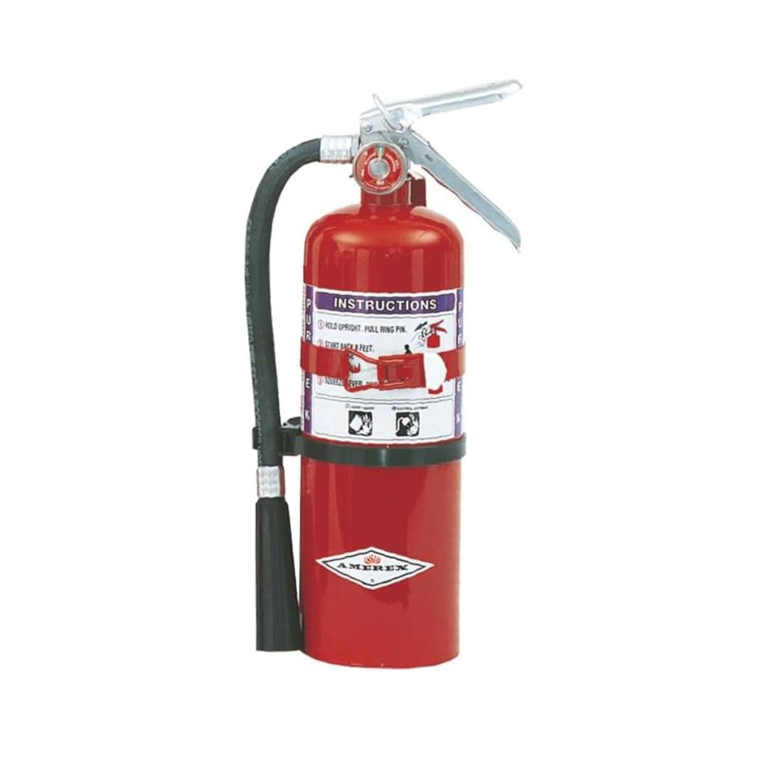 Amerex B479T Purple K | 5 lb BC | Dry Chemical Fire Extinguisher with Vehicle Bracket | 40B:C