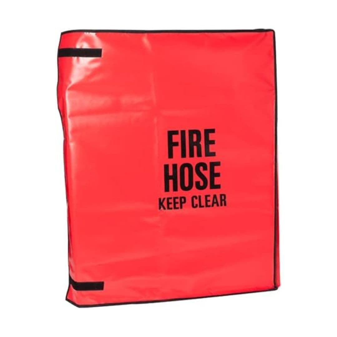 Vinyl Cover for 100' Fire Hose Assembled on a Swing Rack