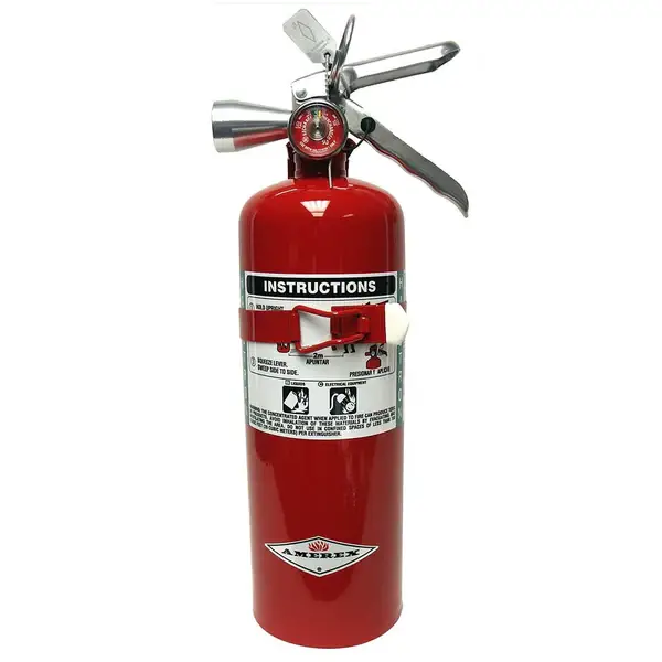 Amerex B394TS | 5.5 lb Halotron I | Clean Agent Fire Extinguisher with Aircraft Bracket | 5B:C