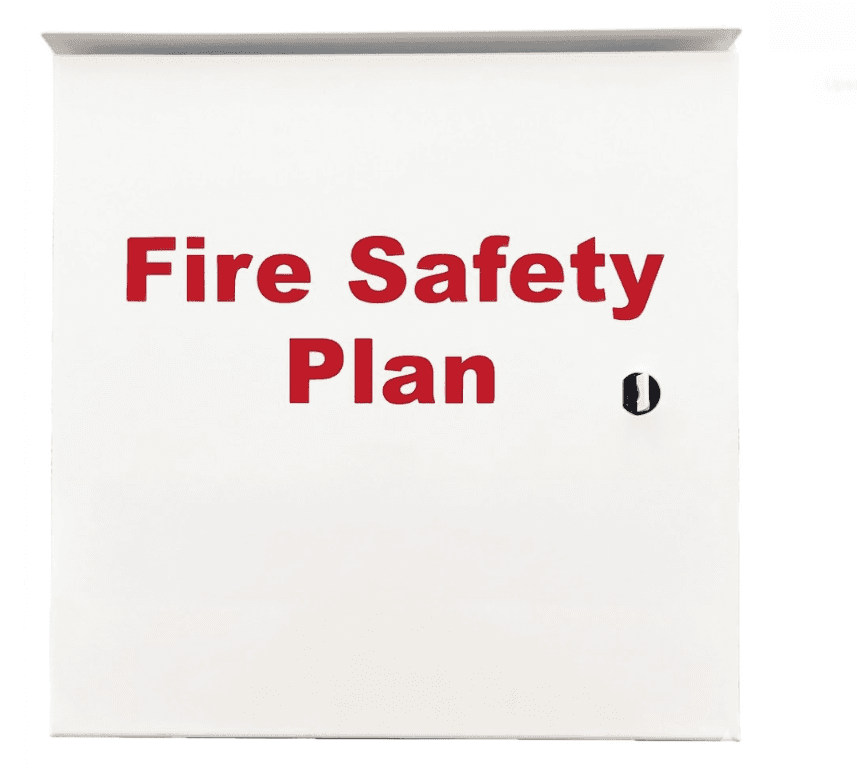 Fire Safety Plan Box | Plain White