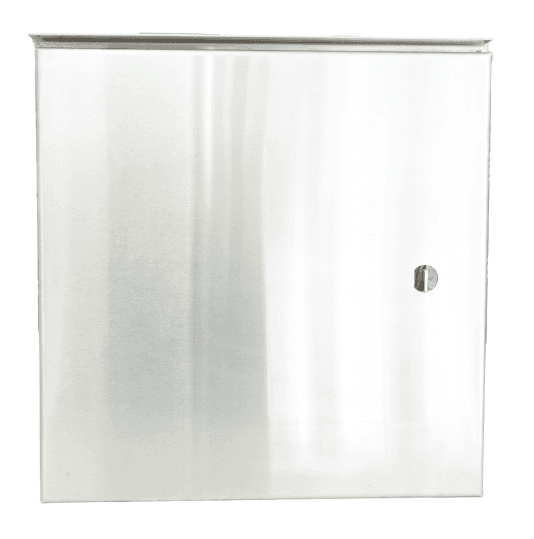 Stainless Steel Fire Safety Plan Box | No Decal