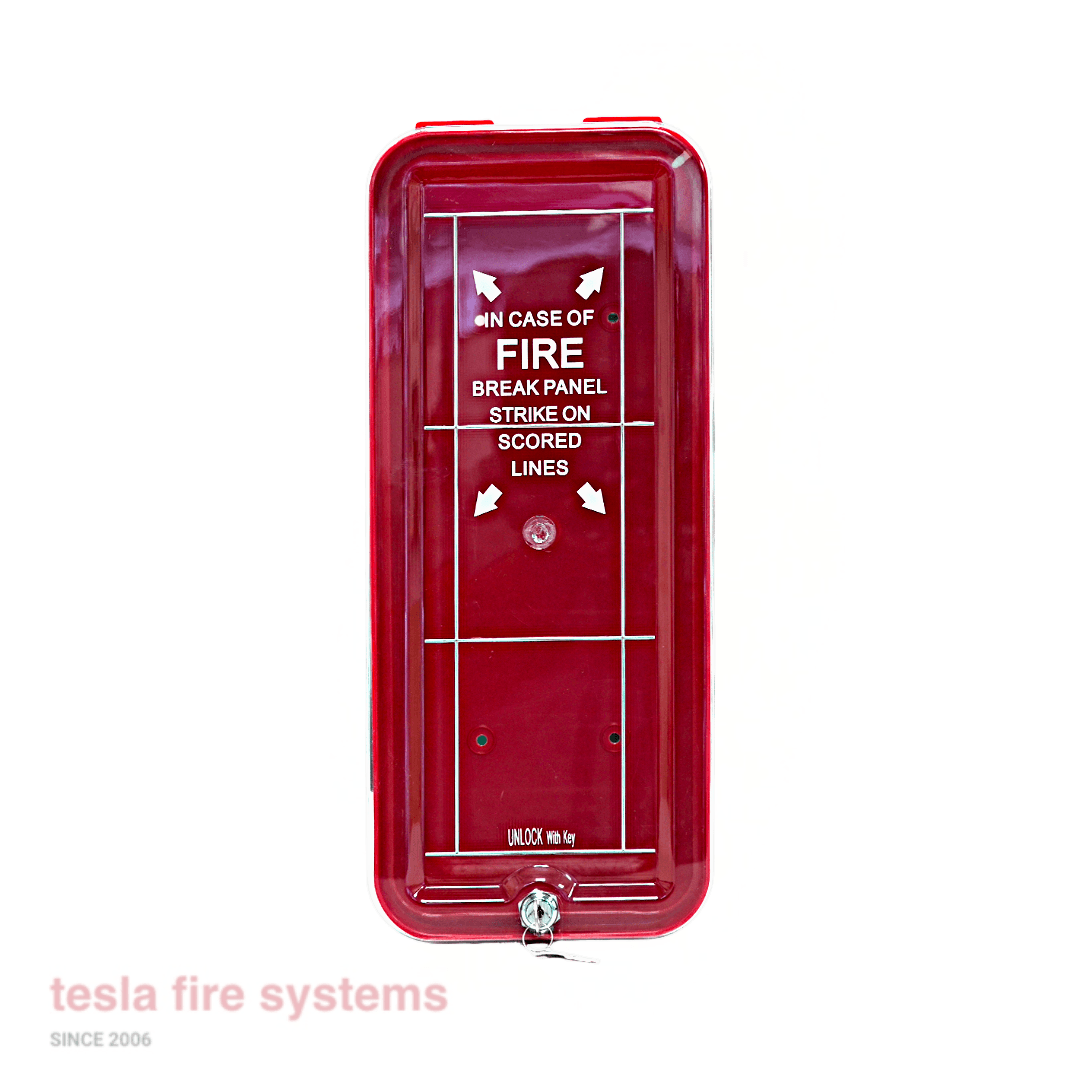 5lb Surface Mounted Plastic Fire Extinguisher Cabinet - Red